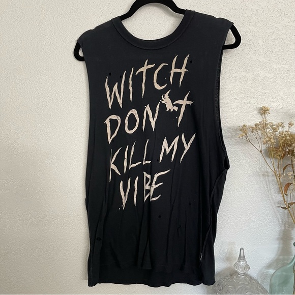 UNIF witch don’t kill my vibe Muscle Tee - Picture 2 of 4